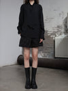 INTO THE EAST 25 Autumn/Winter Dark Jacquard Tassel Lace-Up Jacket/Vest/Shorts ITE-E1DGAW029BL20PT-HEI Shorts (E1DGAW027BL20JK)